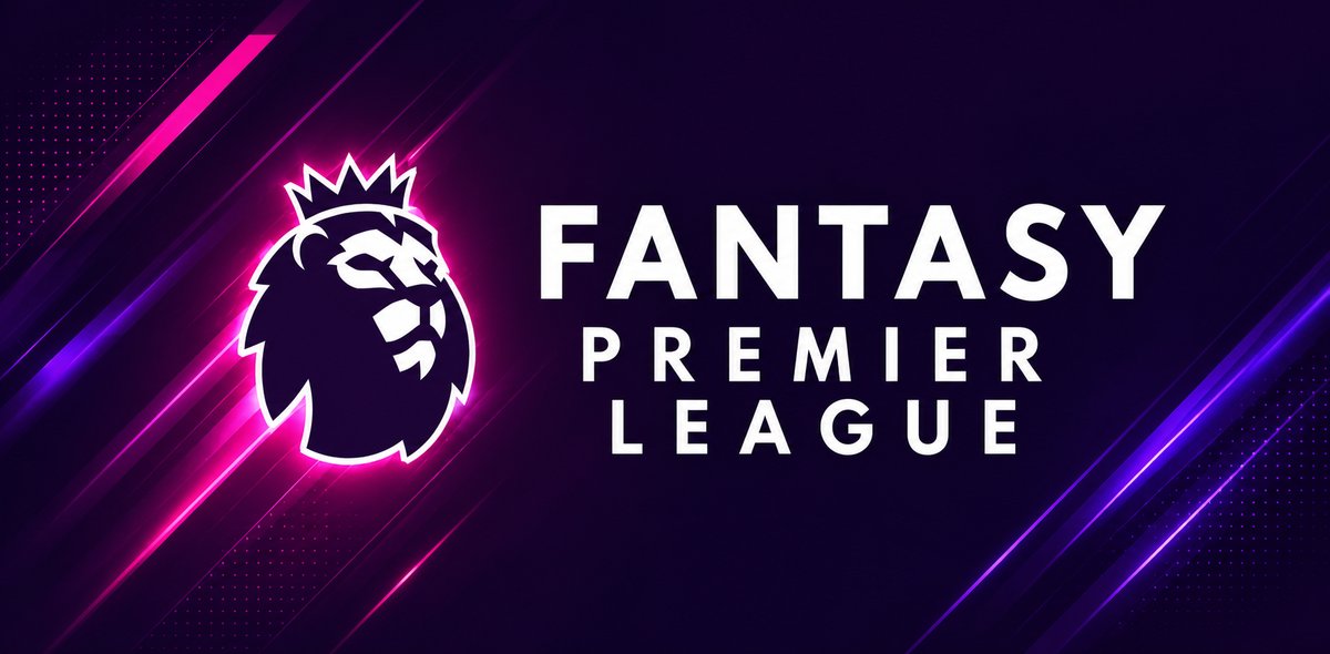 Banner Fantasy Premier League stile esports neon