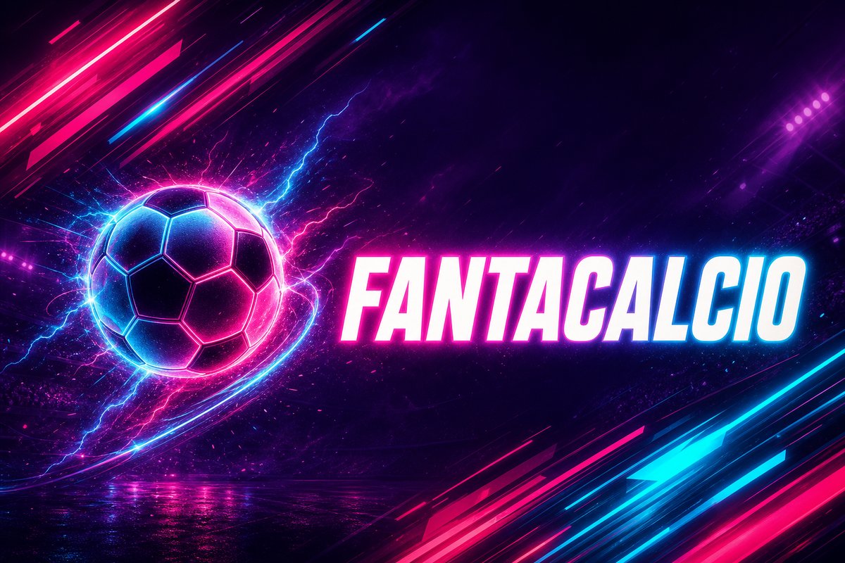 Banner Fantacalcio Serie A stile esports neon